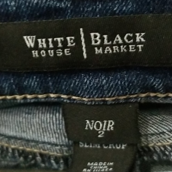 White House Black.Market Denim Slim Crops - Picture 3 of 3